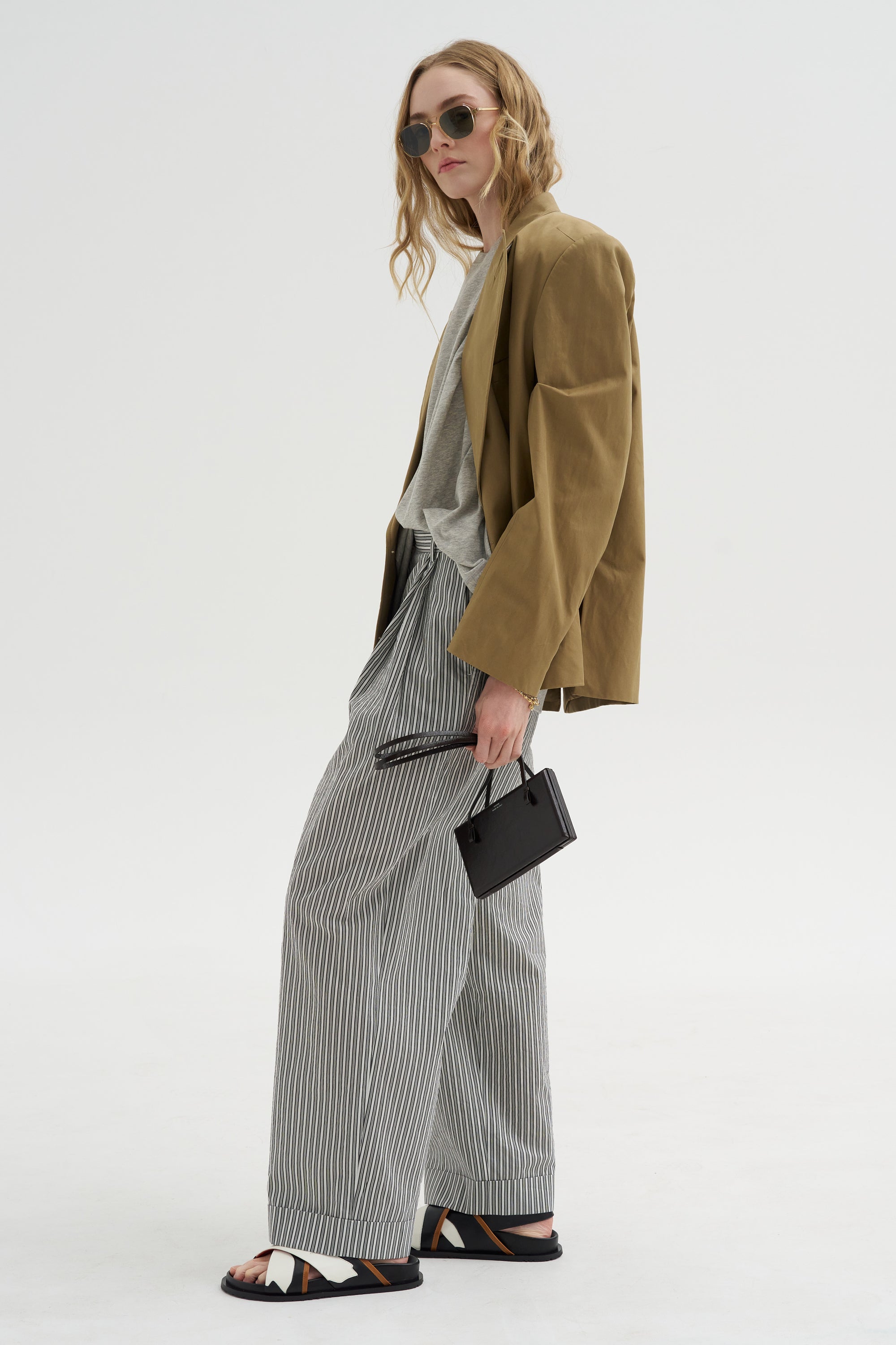Stripe Pant, Black