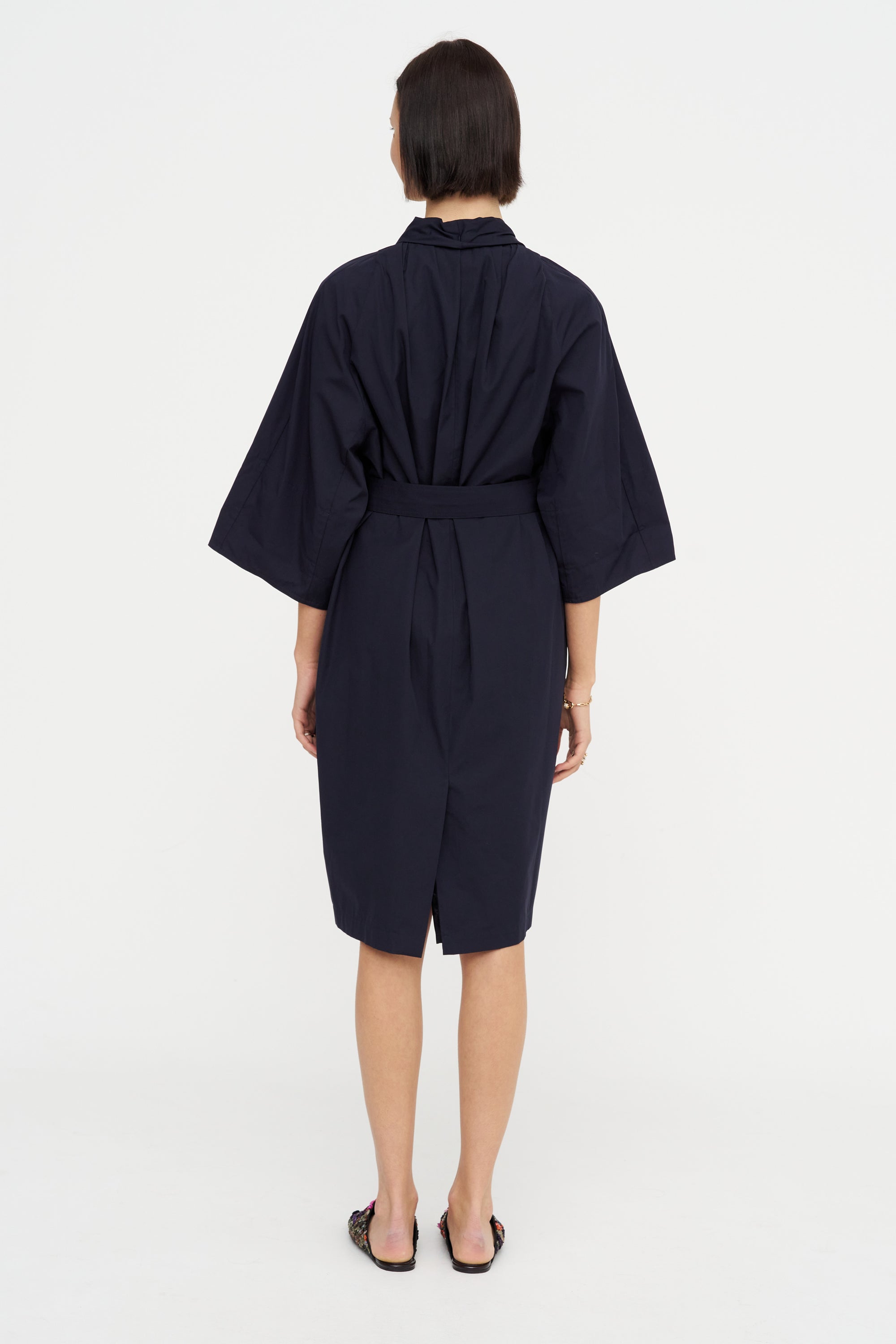 V-Neck Dress, Midnight