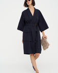 V-Neck Dress, Midnight