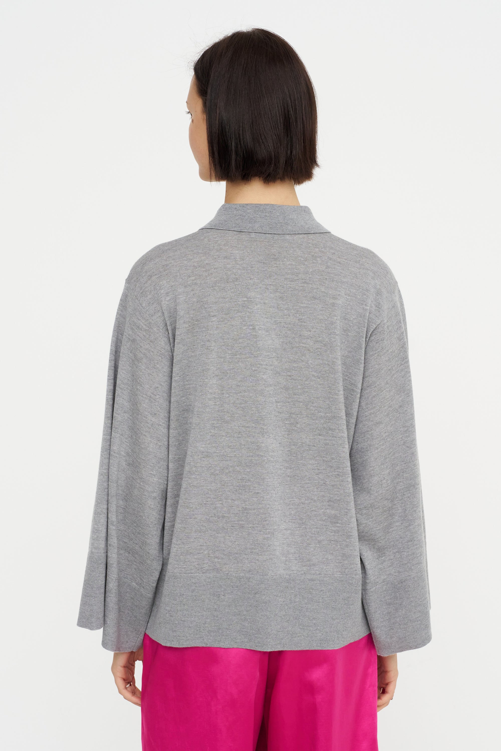 Polo Sweater, Grey