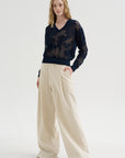 V-Neckline Sweater, Navy