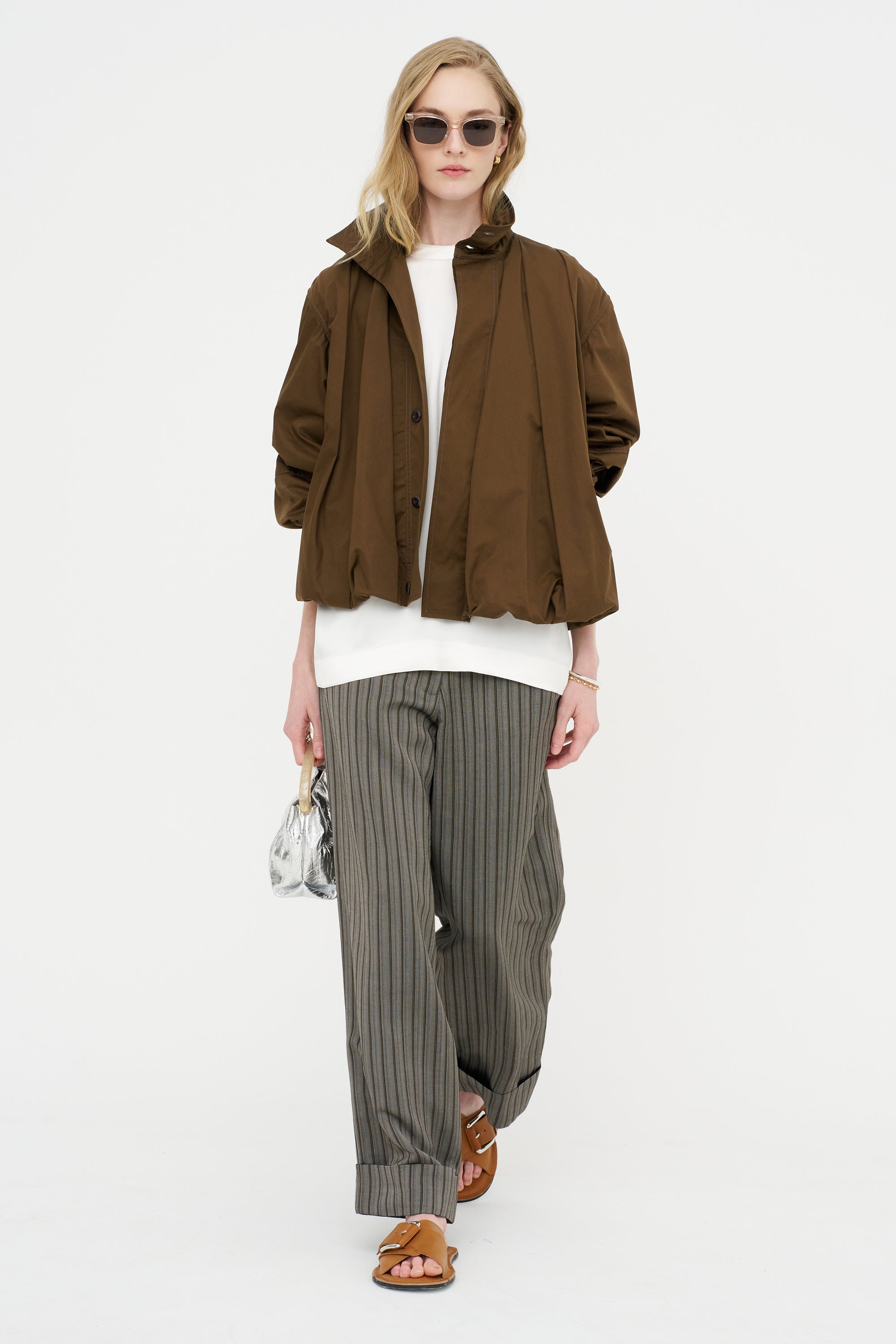 Wide Leg Trouser, Grey