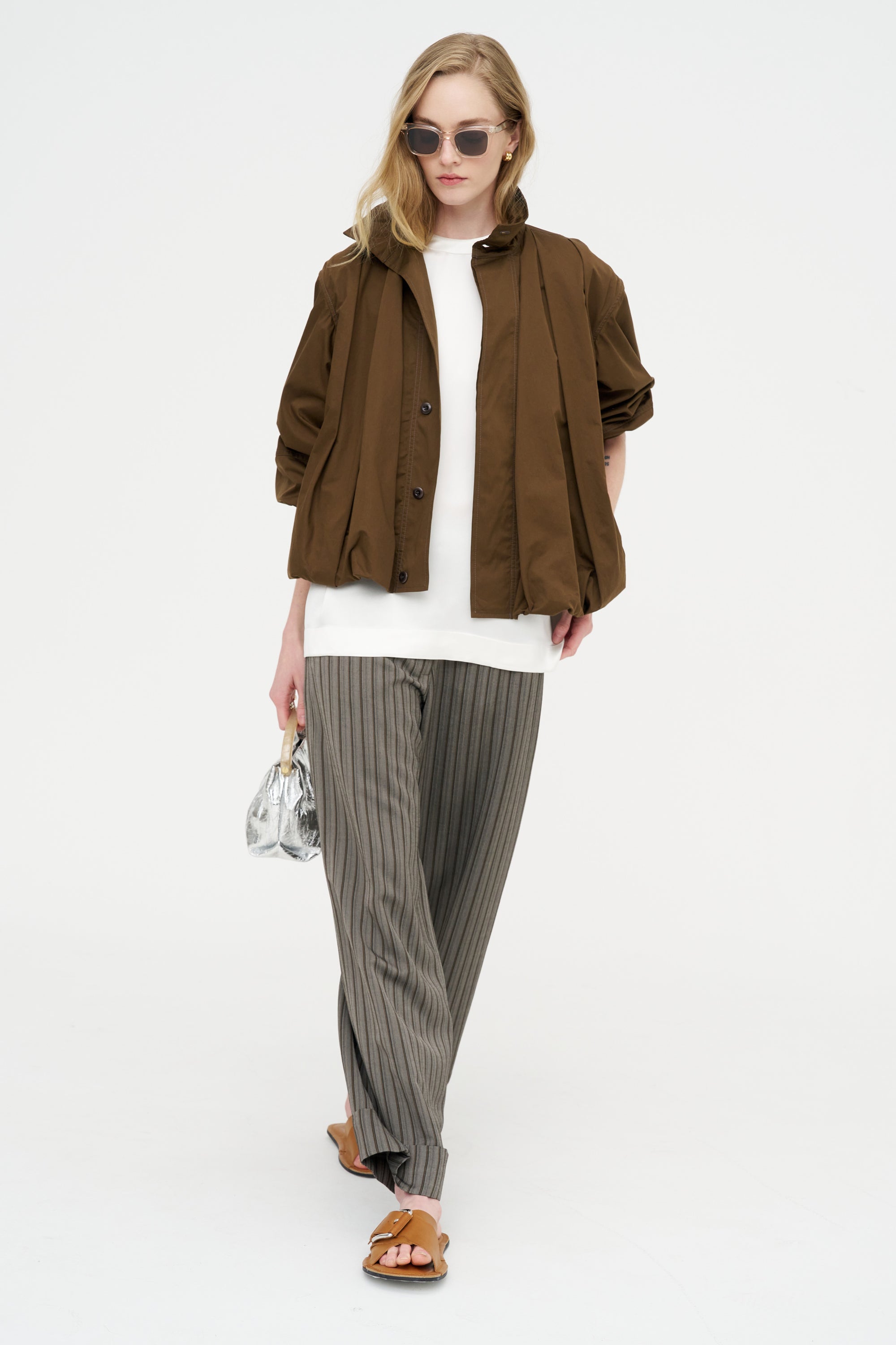 Wide Leg Trouser, Grey