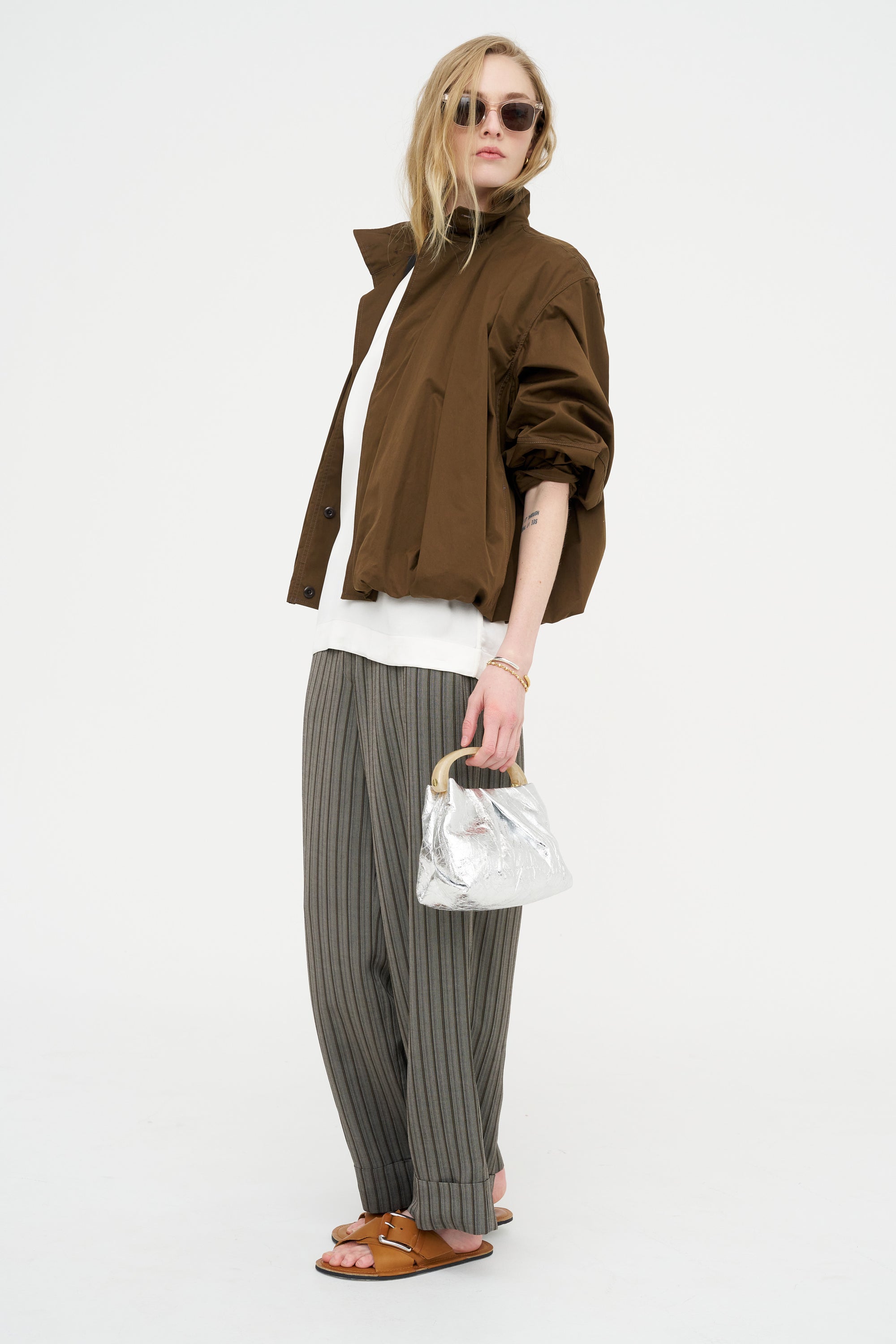 Wide Leg Trouser, Grey