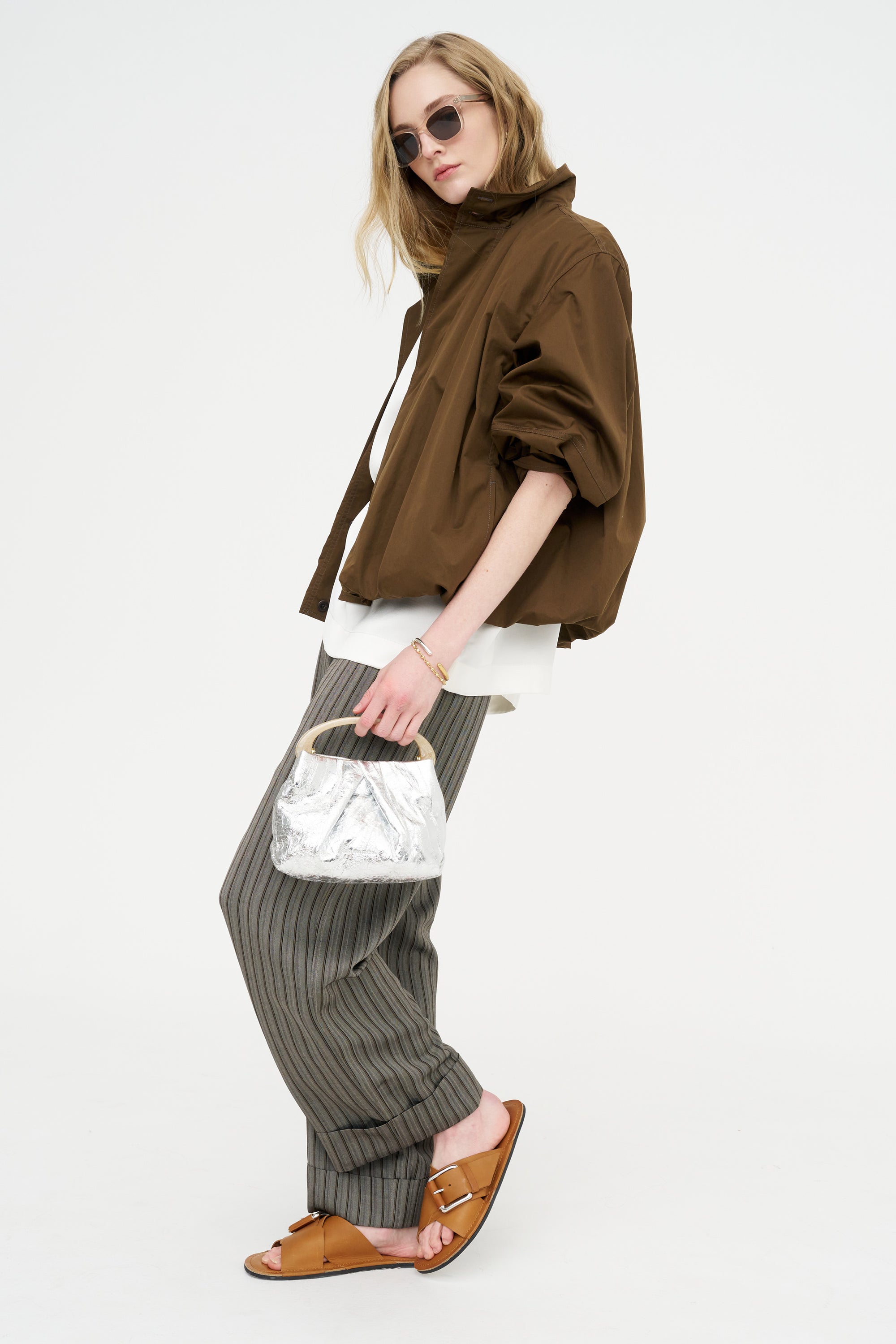 Wide Leg Trouser, Grey