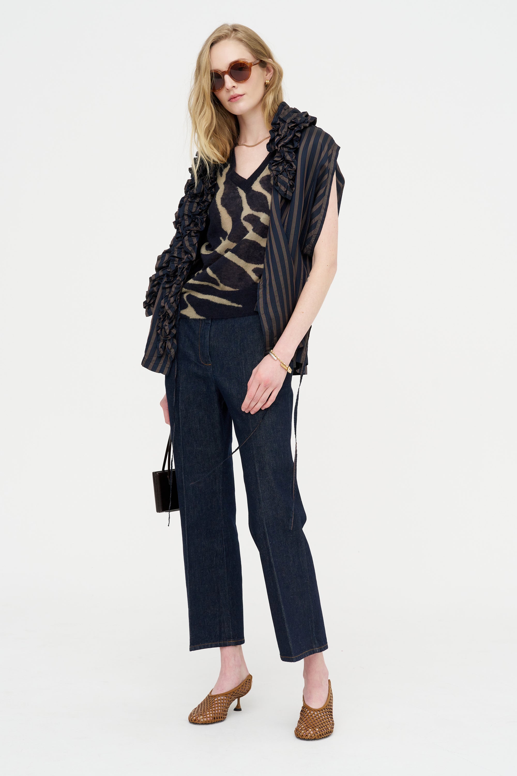 Wide Leg Denim, Indigo