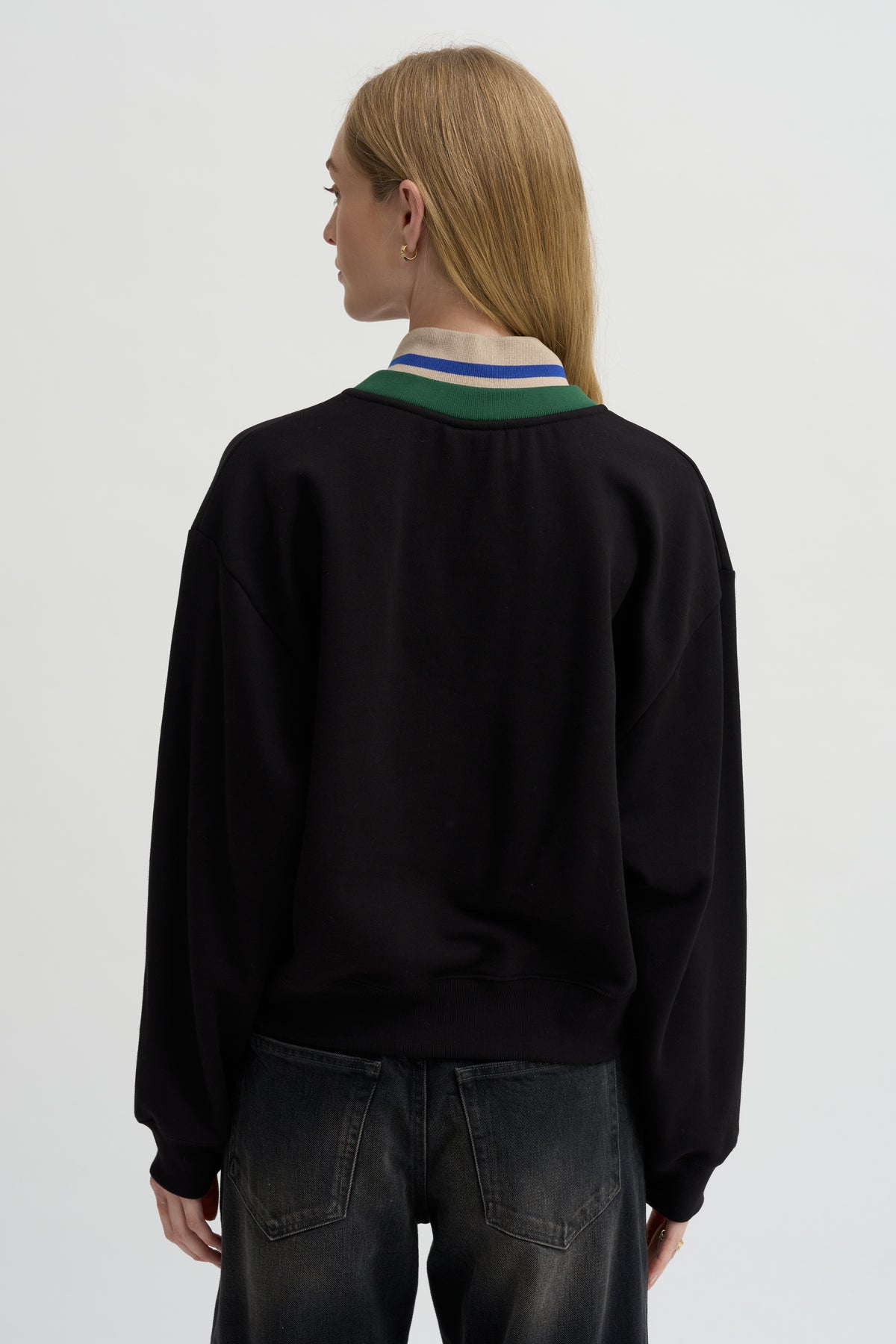 Layered V-Neck Sweatshirt