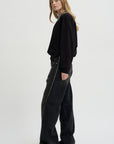 Layered V-Neck Sweatshirt