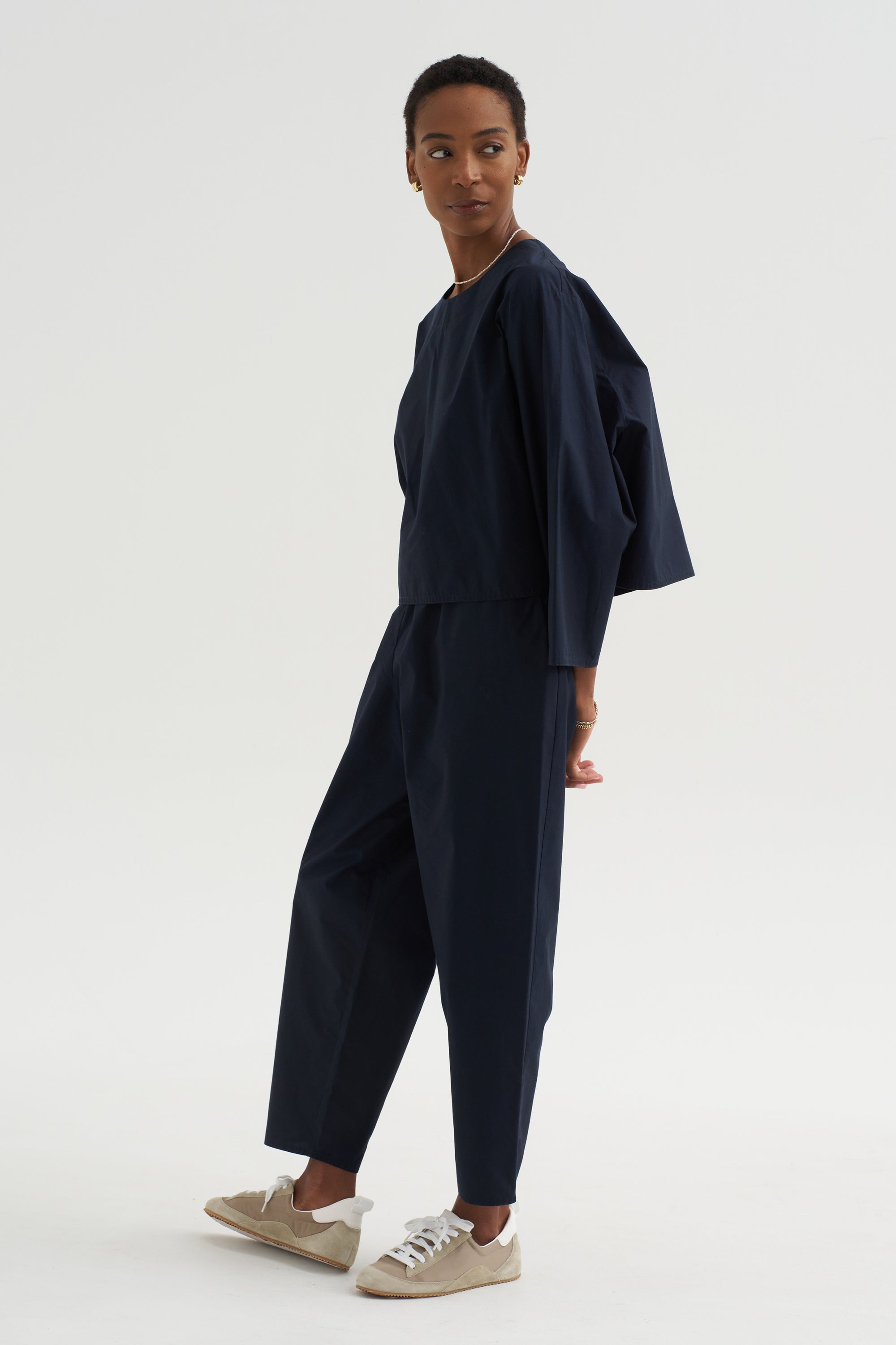 Chunky T-Shirt - Poplin, Midnight