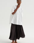 Wide Back Shirt, White