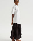 Wide Back Shirt, White
