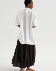 Wide Back Shirt, White
