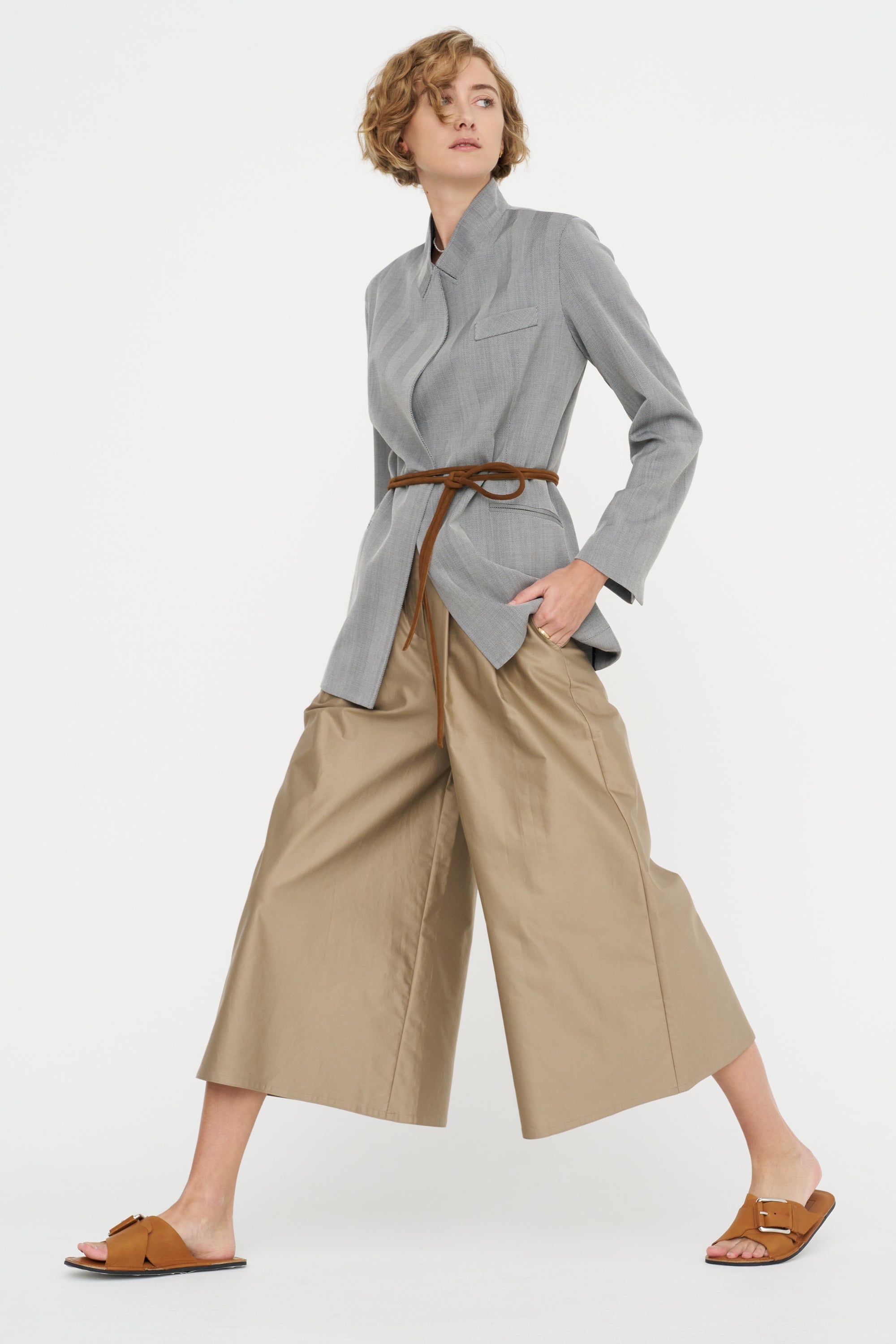 High Waist Pants - Rasatello, Chino