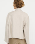 Short Jacket with Cimossa, Natural