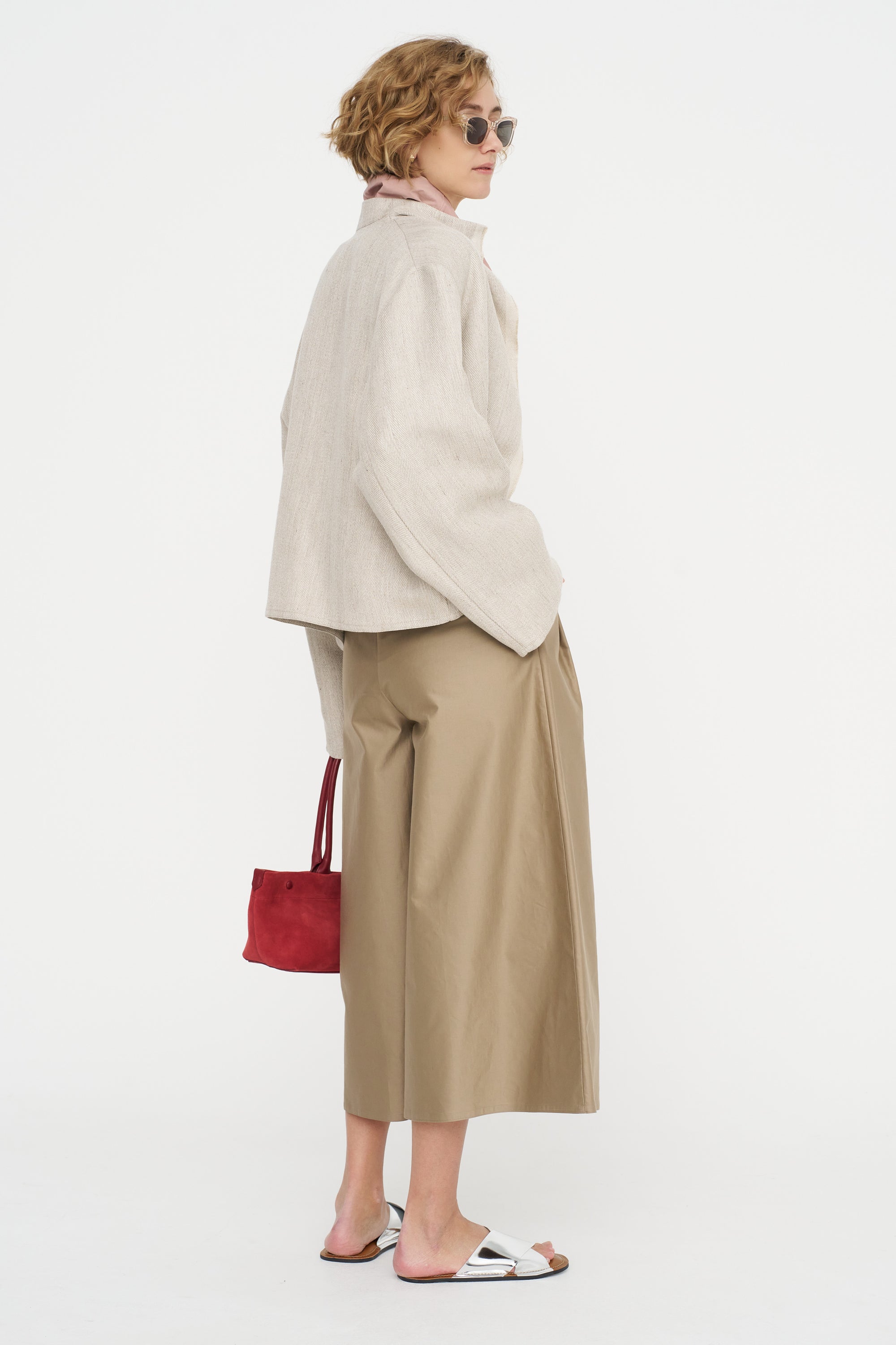 Short Jacket with Cimossa, Natural