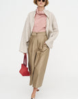 Short Jacket with Cimossa, Natural