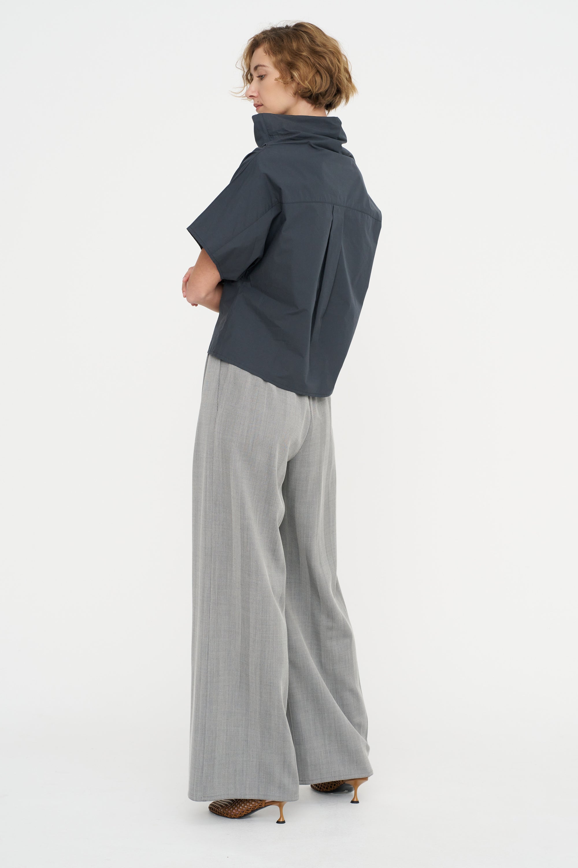 Full Pants - Fischgrat, Silver Grey