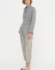 Carrot Pants - Suede, Silver Grey