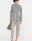 Carrot Pants - Suede, Silver Grey