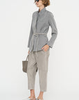 Carrot Pants - Suede, Silver Grey