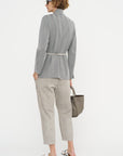 Carrot Pants - Suede, Silver Grey