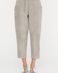 Carrot Pants - Suede, Silver Grey