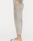 Carrot Pants - Suede, Silver Grey