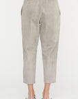 Carrot Pants - Suede, Silver Grey