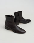 Ankle Zip Boot, Fondente