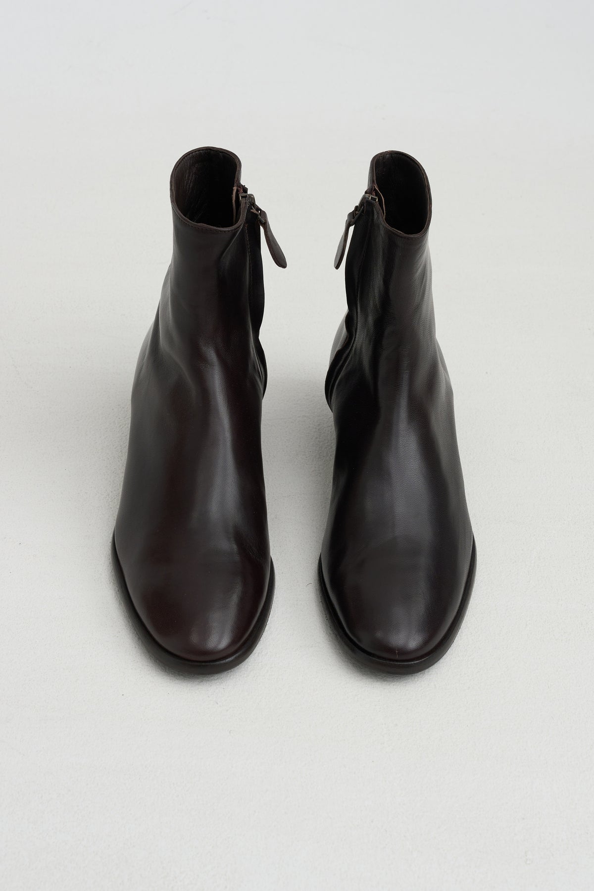 Ankle Zip Boot, Fondente