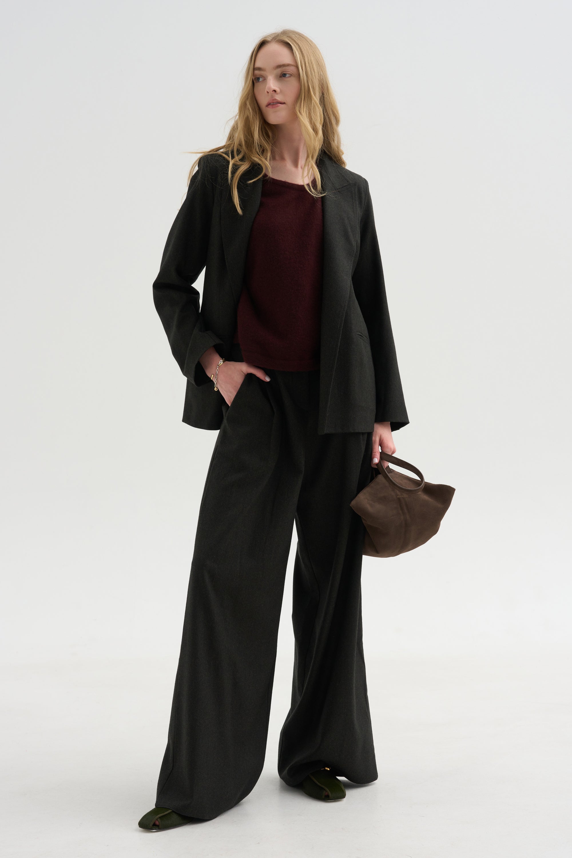 Full Pants Flanella, Moss