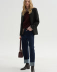 Loose Blazer Flanella, Moss