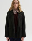 Loose Blazer Flanella, Moss