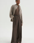Full Pants - Spigato, Dark Taupe