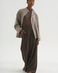 Full Pants - Spigato, Dark Taupe
