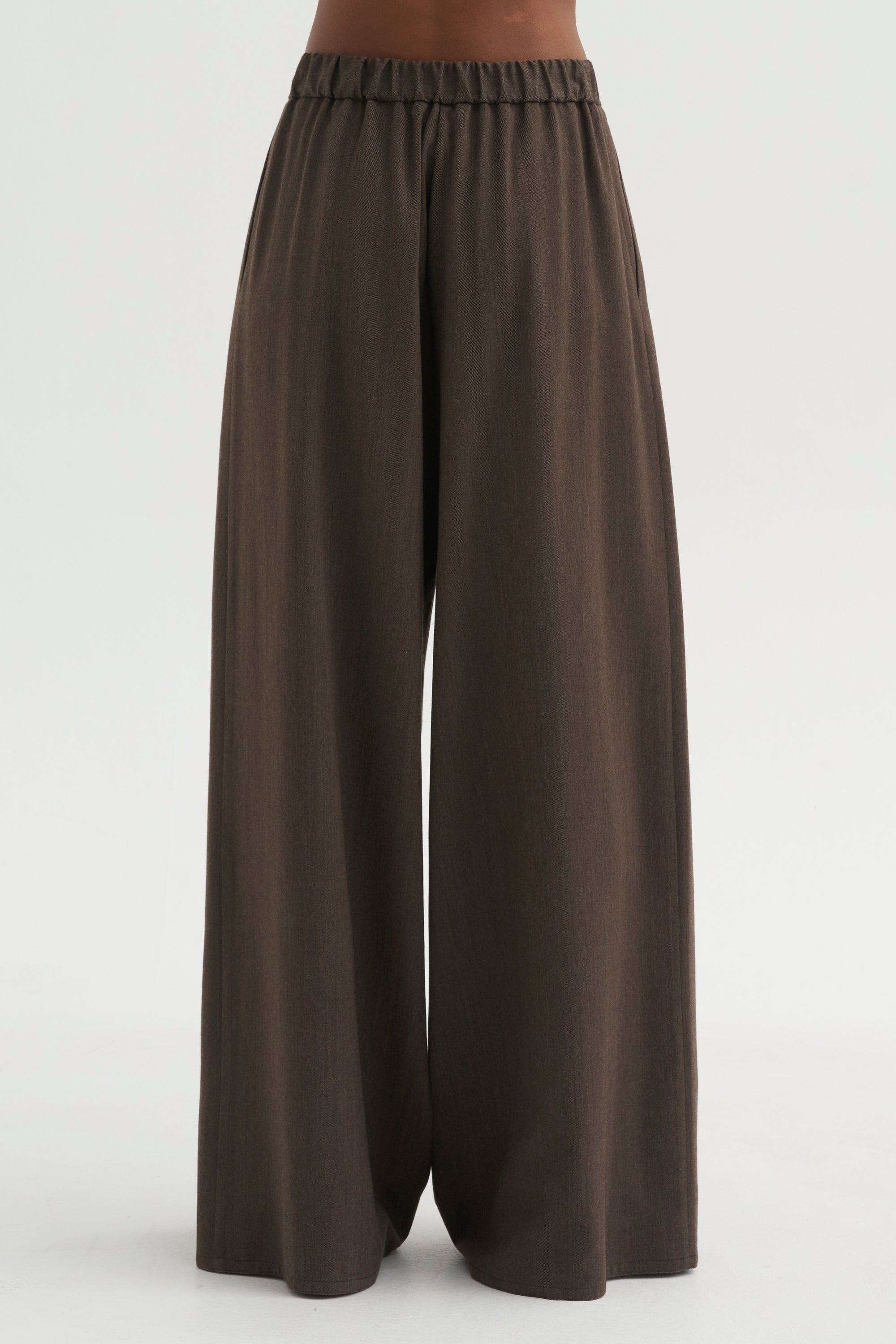 Full Pants - Spigato, Dark Taupe