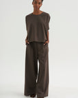 Easy T-Shirt - Spigato, Dark Taupe