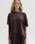 Easy T-shirt Crepe Satin, Black Wood