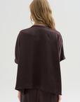 Easy T-shirt Crepe Satin, Black Wood