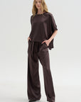 Easy T-shirt Crepe Satin, Black Wood