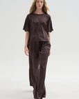 Easy T-shirt Crepe Satin, Black Wood