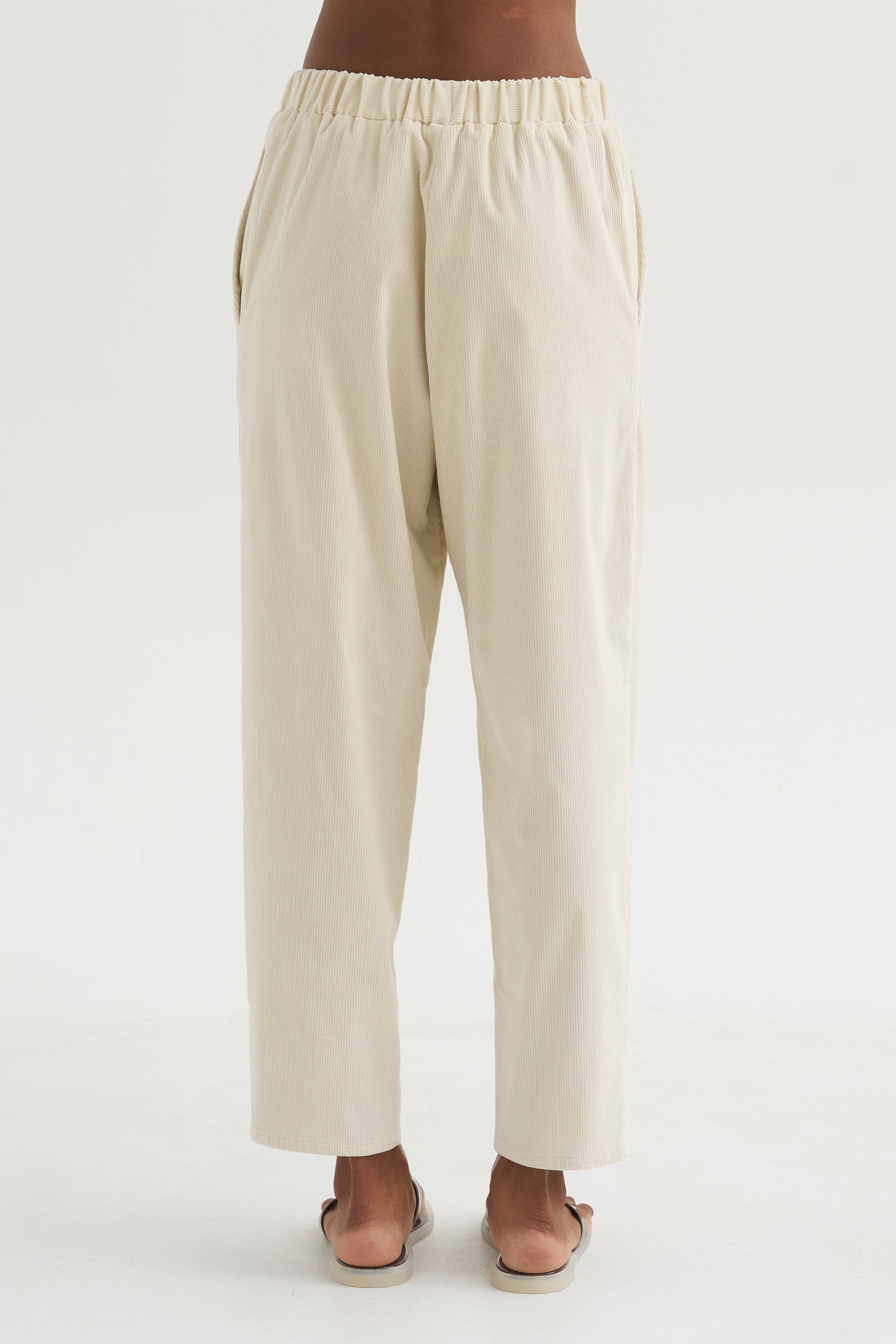 Carrot Pants - Corduroy, White