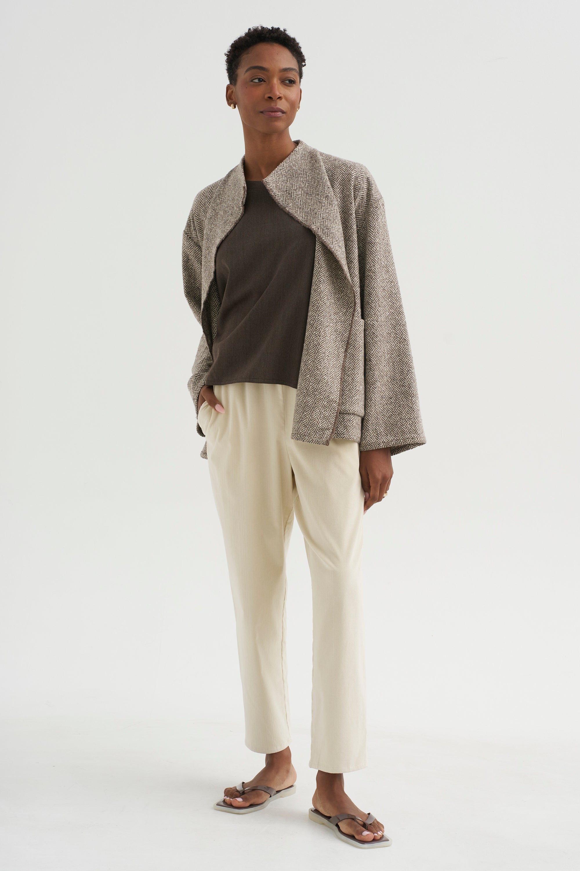 Carrot Pants - Corduroy, White