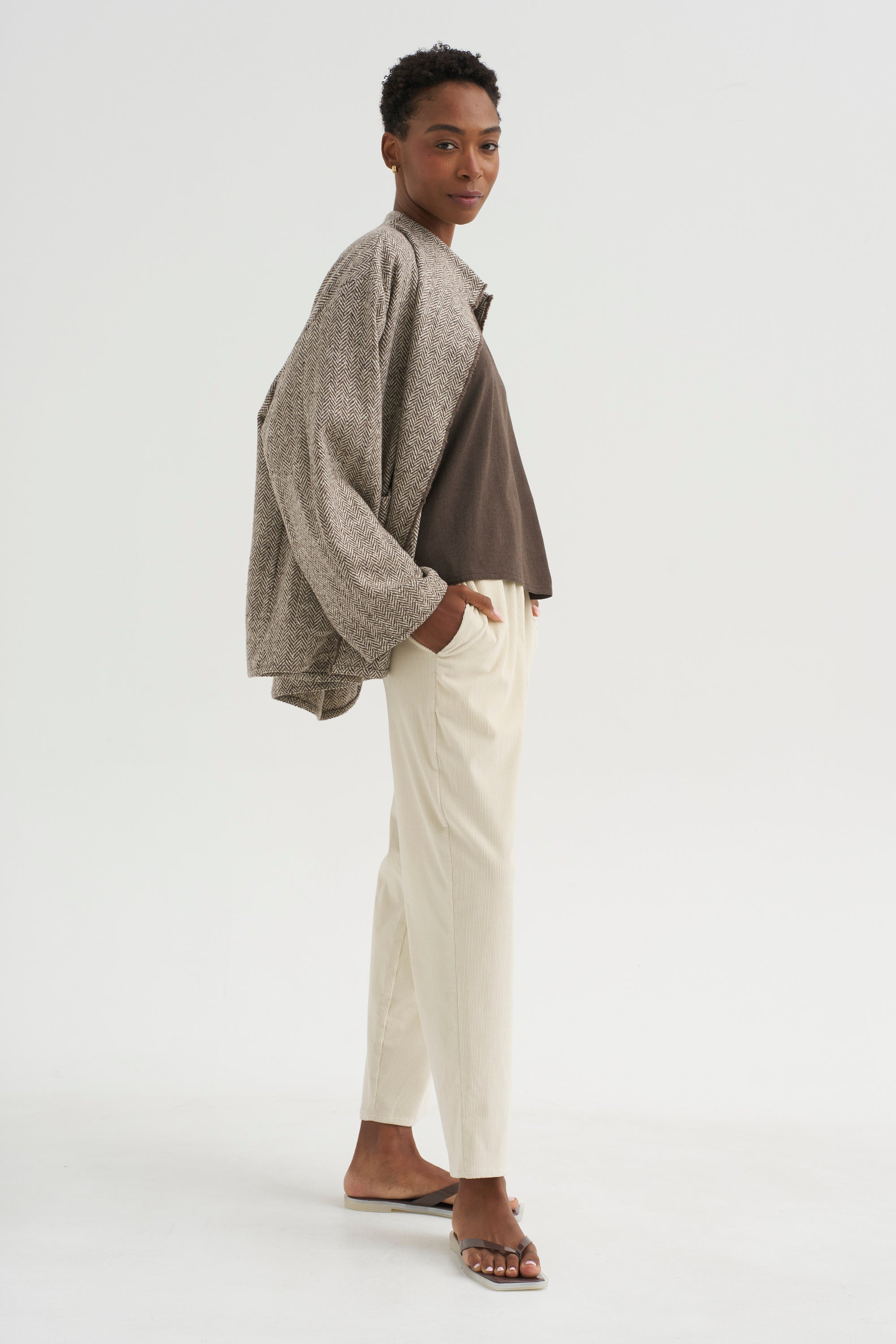 Carrot Pants - Corduroy, White