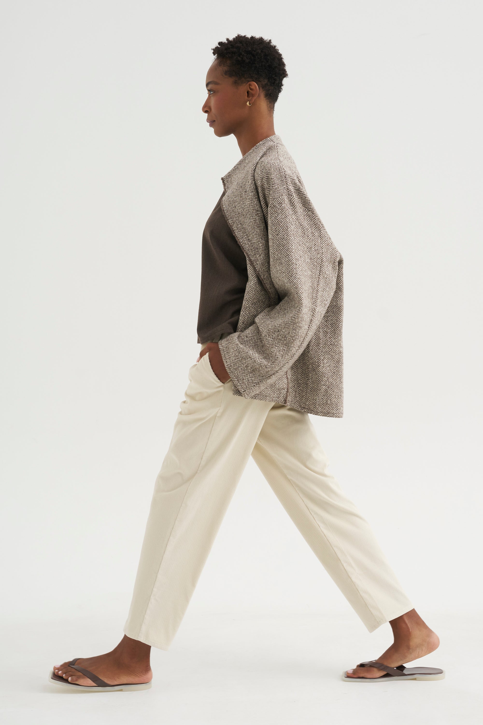 Carrot Pants - Corduroy, White