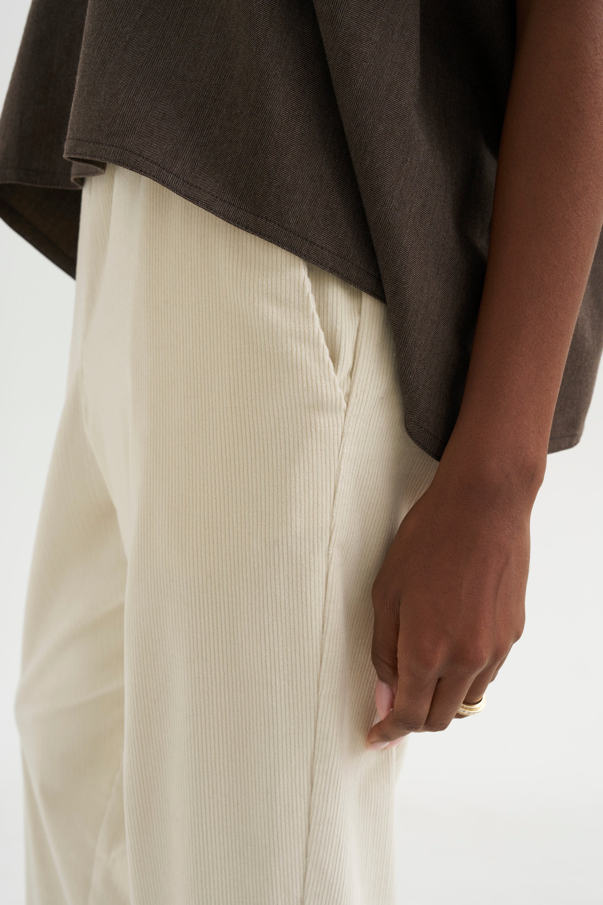 Carrot Pants - Corduroy, White