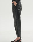 Carrot Pants Nappa, Charcoal