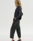 Carrot Pants Nappa, Charcoal