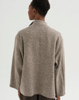 Medium Jacket with Cimossa - Herringbone, Marron