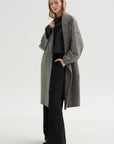 Oversized Coat, Black & White